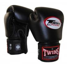 Twins BGVL 3 Black Leather Boxing Gloves