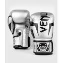 Venum Elite boxing gloves silver / black